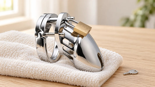 Présentation d'un dispositif de chasteté masculine en inox