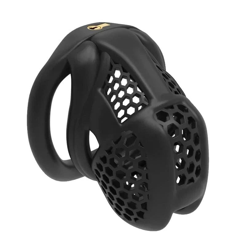 Cage de chasteté compacte Obsidis en plastique ABS noir