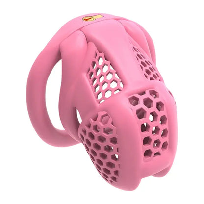 Cage de chasteté compacte Coralia en plastique ABS rose