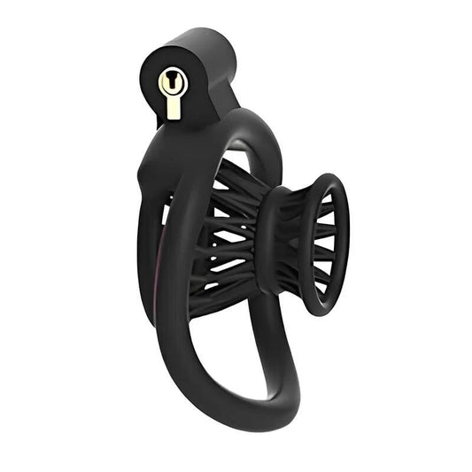 Cage de chasteté négative Noxéa noire en plastique ABS