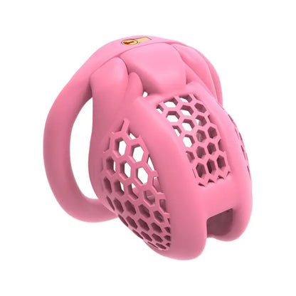 Cage de chasteté ultra-compacte Hexalia en plastique ABS rose