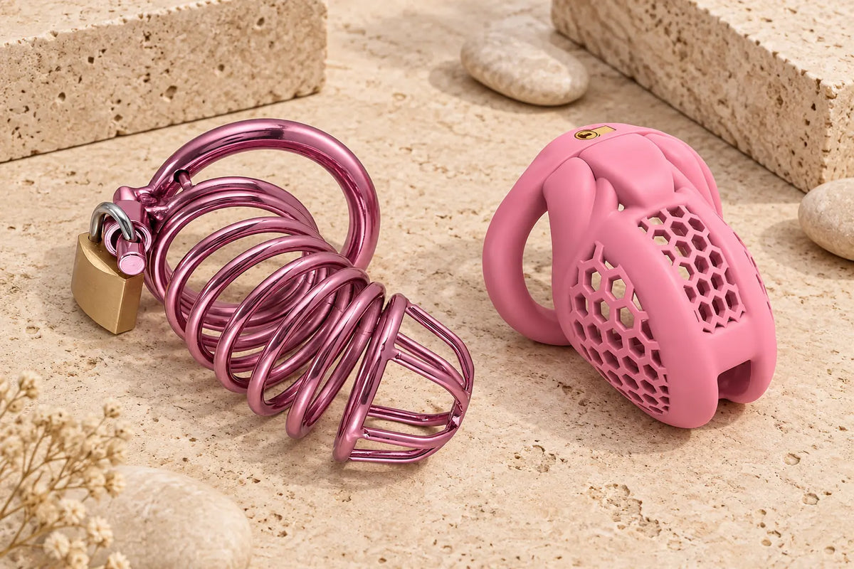Cages de chasteté roses